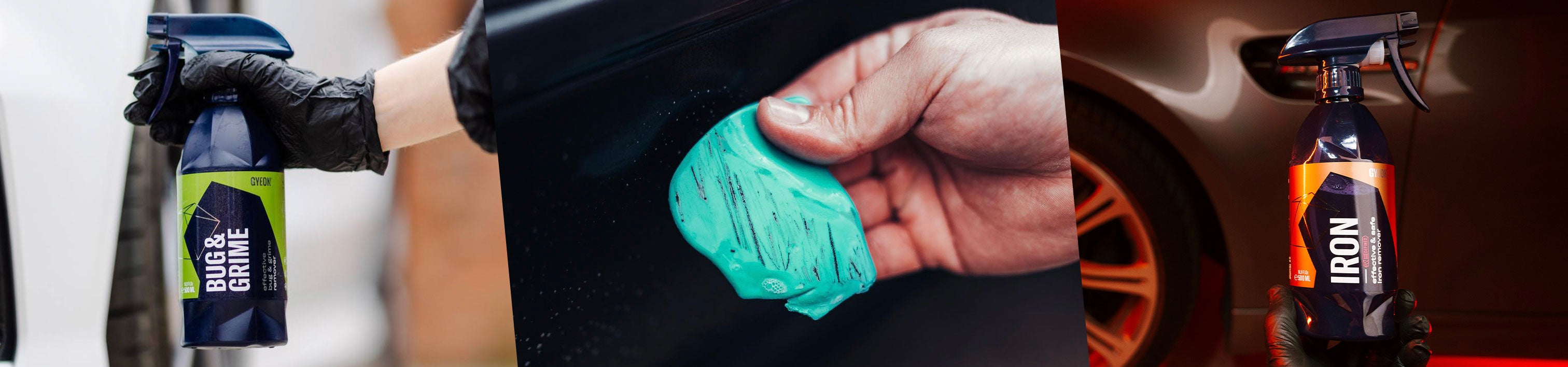 Paint preparation products including clay bar, iron remover and surface cleanser for car detailing